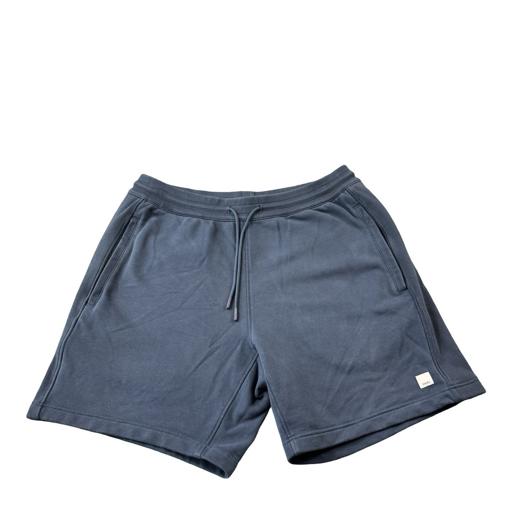 Vuori Mens Shorts Blue Vintage  7" Sz M Greyhound Drawstrings V3095